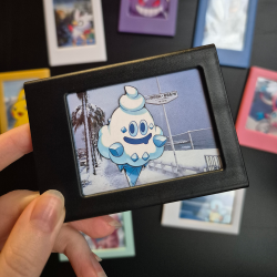 Cadres polaroïd pokémons d'hiver
