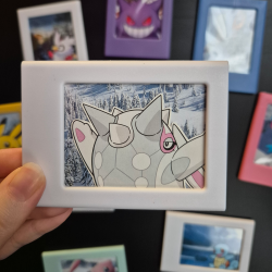 Cadres polaroïd pokémons d'hiver