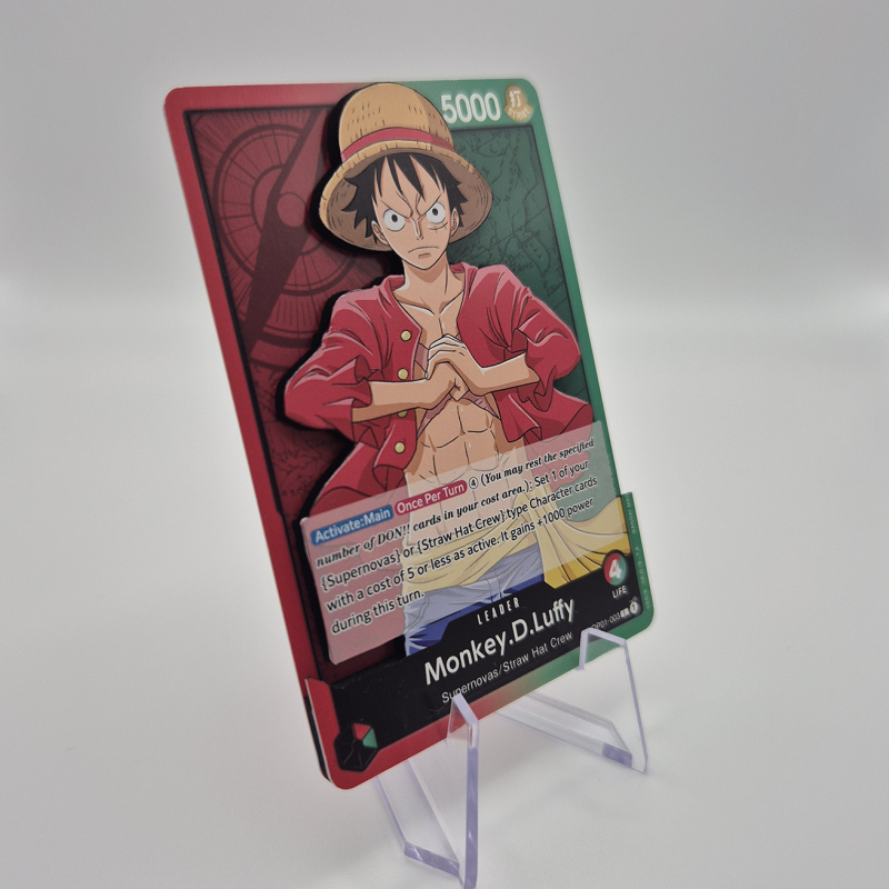 Carte 3D One Piece Leader Luffy